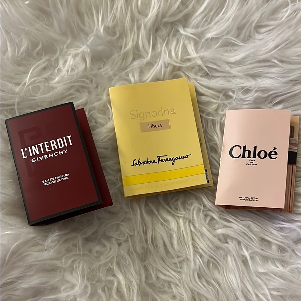 Givenchy, Chloe, Salvatore Ferragamo Perfume
